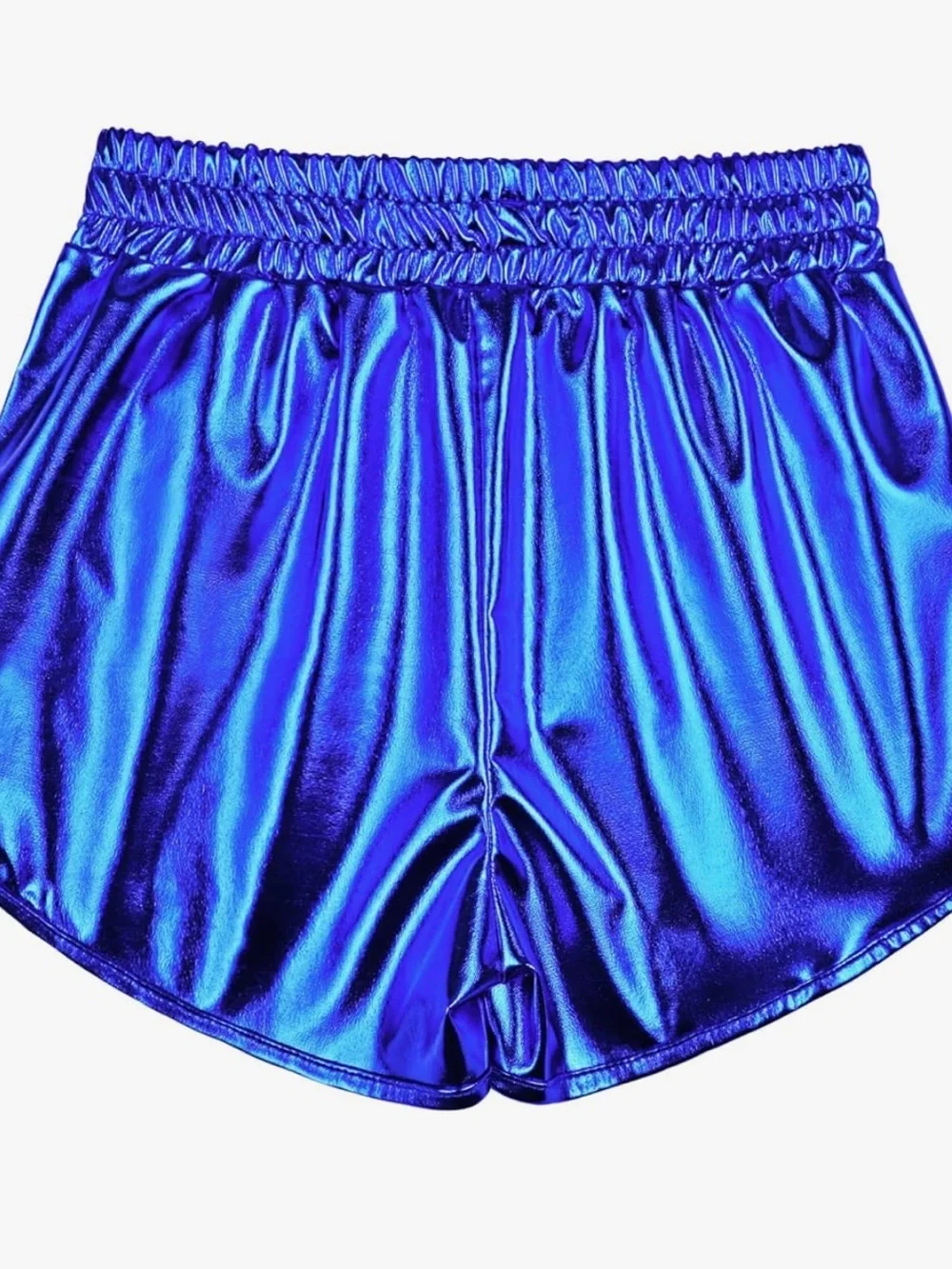 Girls metallic blue shorts size 140